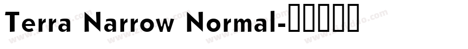 Terra Narrow Normal字体转换